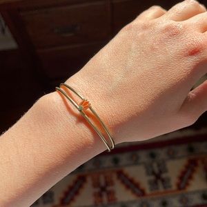 Etsy gold tone tulip bracelet